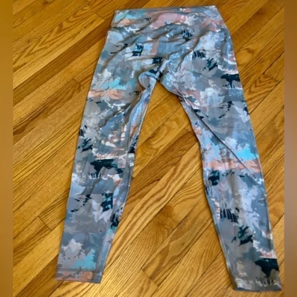 Lululemon multicolored, pastel leggings 14 - Picture 2 of 8